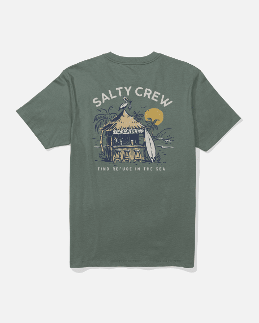 Salty Crew The Catch Classic Tee - Laurel Wreath - Spin Limit Boardshop