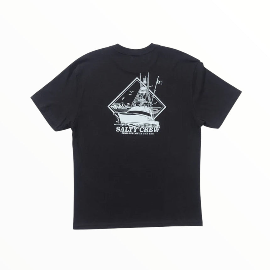 Salty Crew Vessel Classic Tee - Black - Spin Limit Boardshop