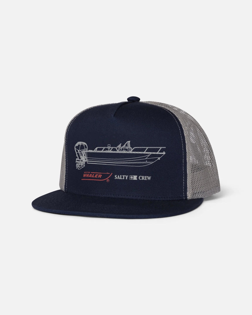Salty Crew Whaler Trucker Hat - Navy - Spin Limit Boardshop