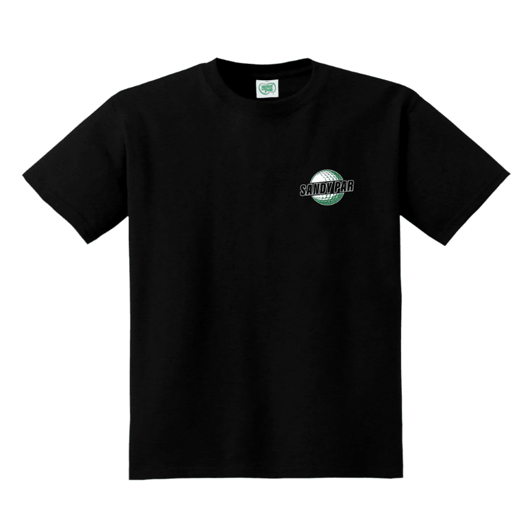 Sandy Par All Day I Dream About Golf Tee - Black - Spin Limit Boardshop