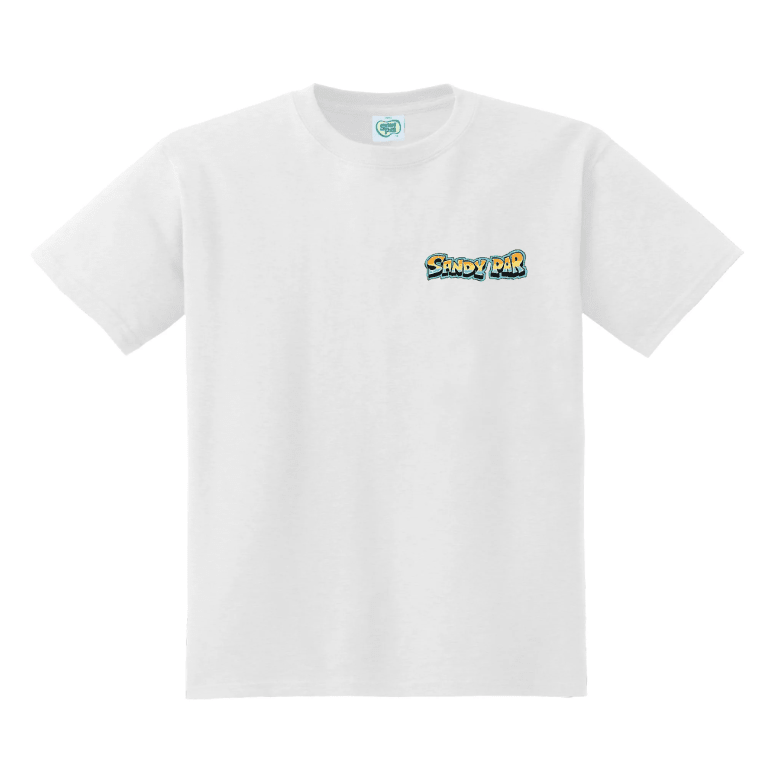 Sandy Par Golf Beach Party Tee - White - Spin Limit Boardshop