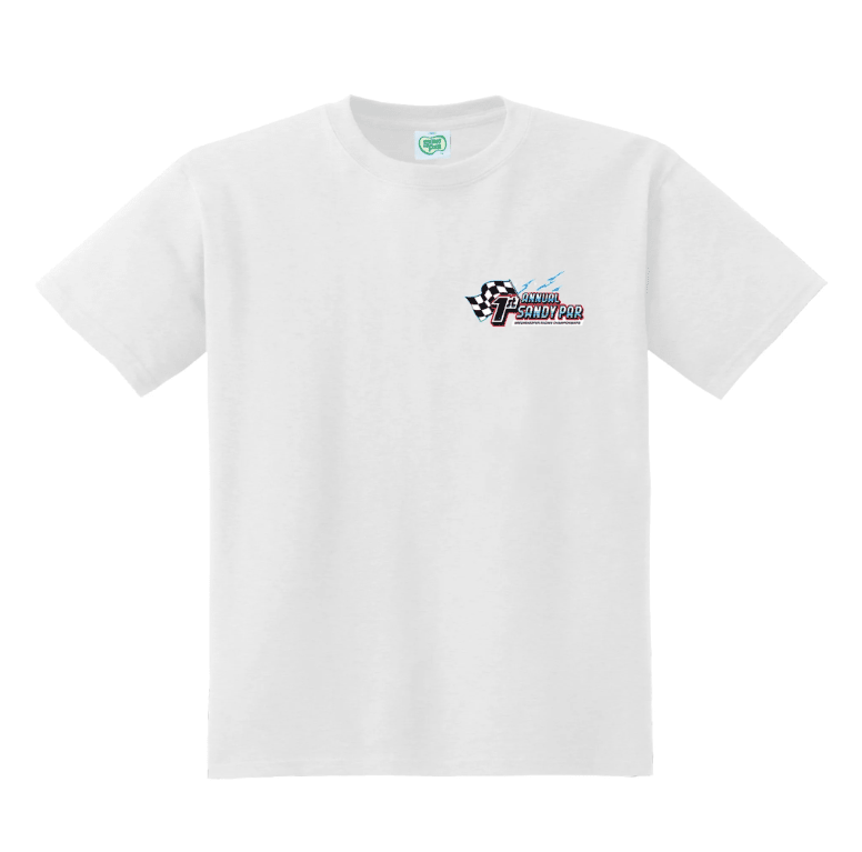 Sandy Par Greenskeeper Races Tee - White - Spin Limit Boardshop