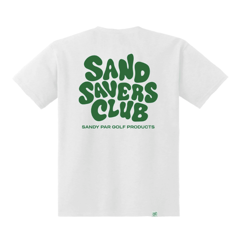 Sandy Par Sand Savers Club Tee - White - Spin Limit Boardshop