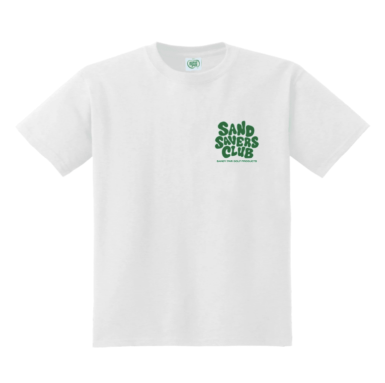 Sandy Par Sand Savers Club Tee - White - Spin Limit Boardshop