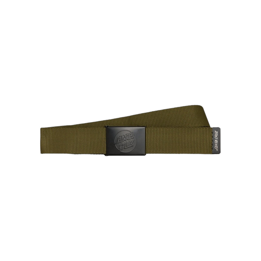 Santa Cruz Opus Dot Web Belt - Olive Green - Spin Limit Boardshop