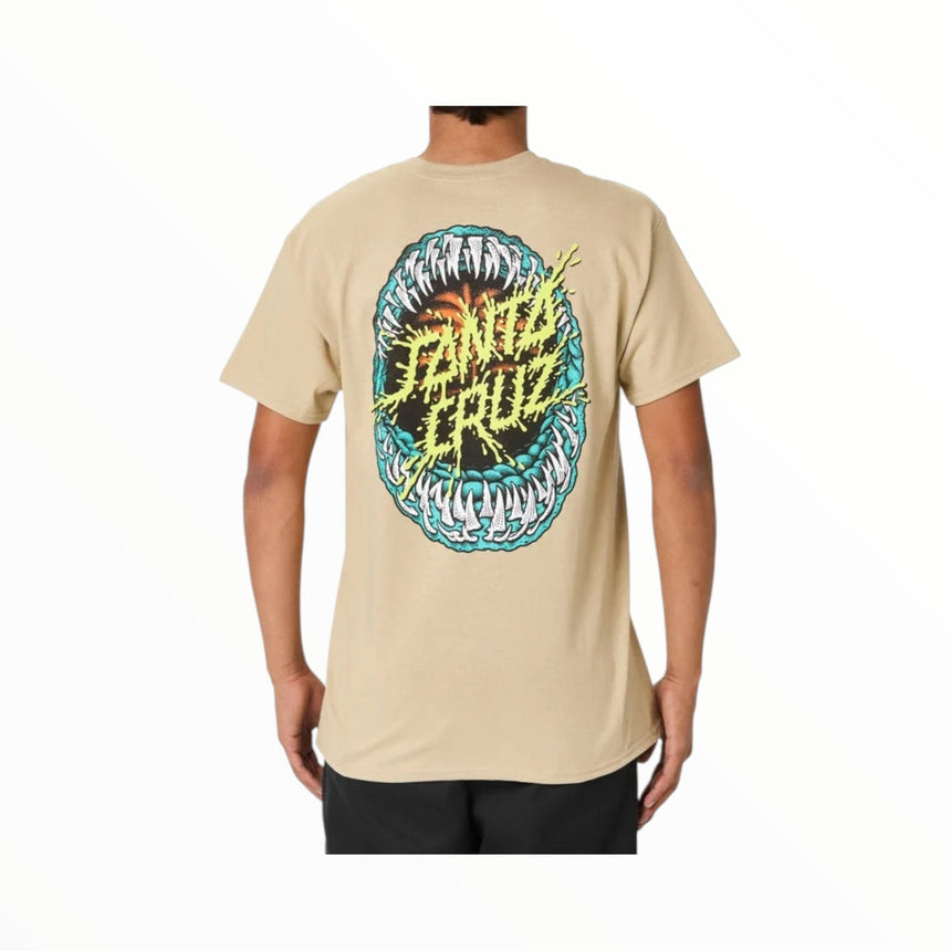Santa Cruz Shark Jaw Tee - Tan - Spin Limit Boardshop