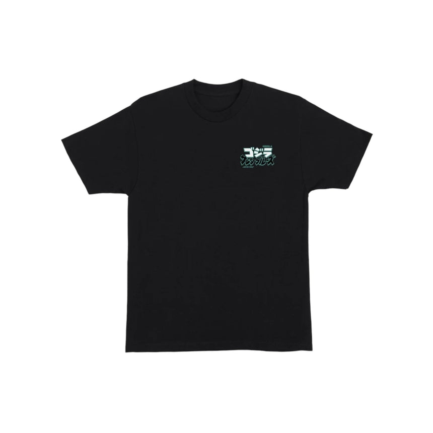 Santa Cruz x Godzilla Hand Front Tee - Black - Spin Limit Boardshop