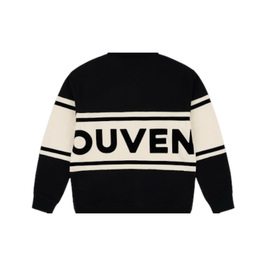 Souvenir Fleece Rugby Shirt - Black / Marshmallow - Spin Limit Boardshop