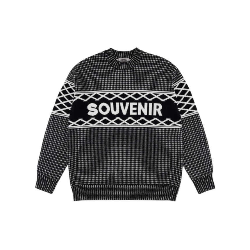 Souvenir Jacquard Sweater - Black - Spin Limit Boardshop