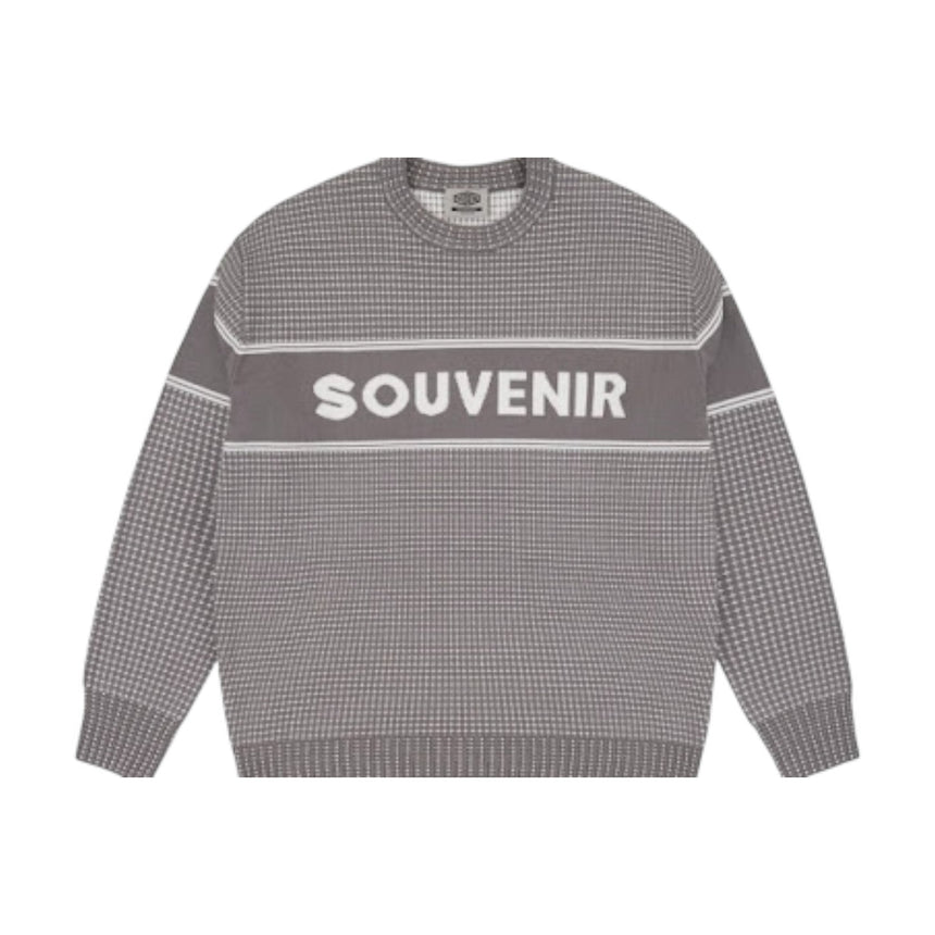 Souvenir Jaquard Knit Sweater - Cool Grey - Spin Limit Boardshop
