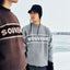 Souvenir Jaquard Knit Sweater - Cool Grey - Spin Limit Boardshop