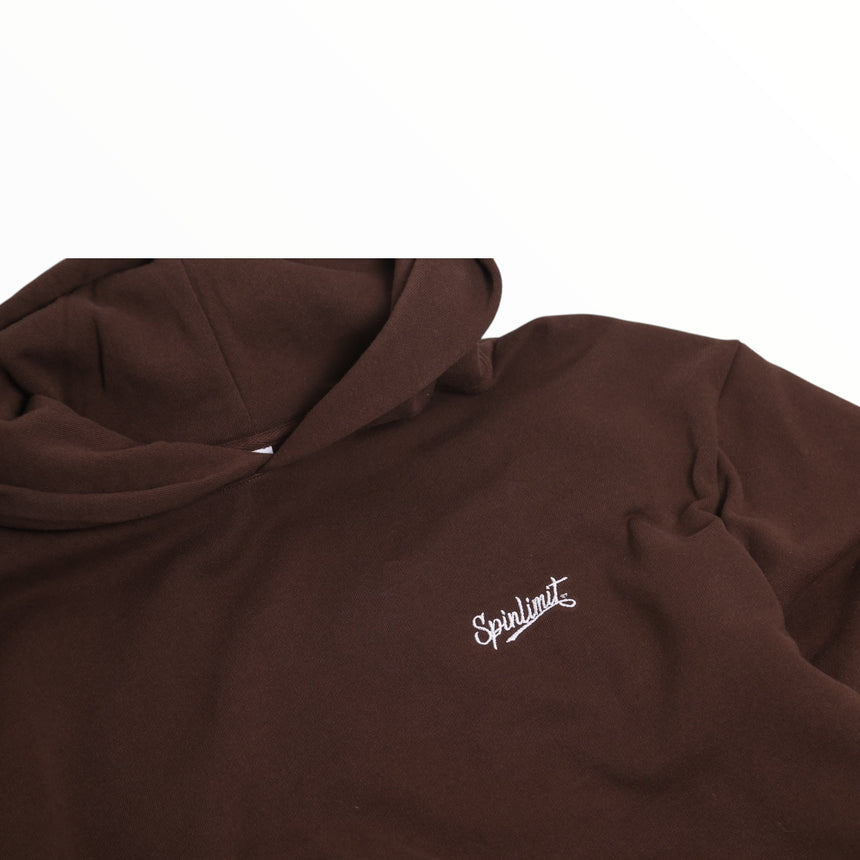 Spin Limit Baseball Embroidery Hood - Brown - Spin Limit Boardshop