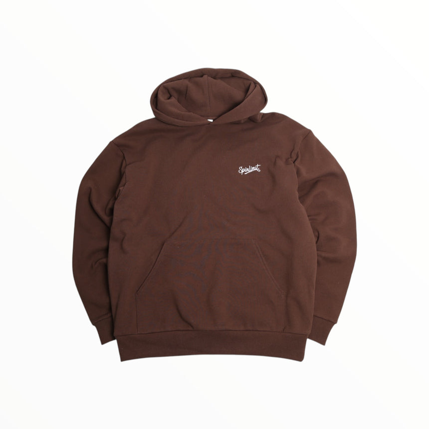 Spin Limit Baseball Embroidery Hood - Brown - Spin Limit Boardshop