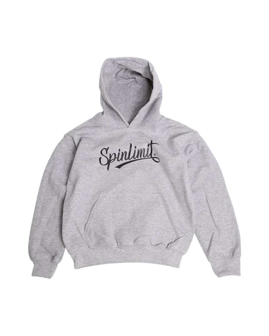 Spin Limit Baseball Logo Hoodie Kid - Heather Grey - Spin Limit Boardshop