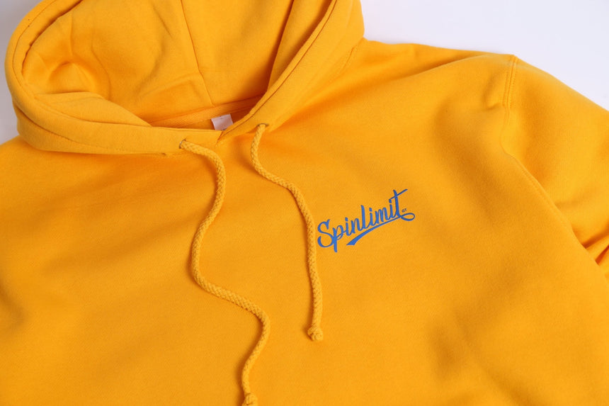 Spin Limit Baseball Logo Hoodie - Yellow - Spin Limit Boardshop