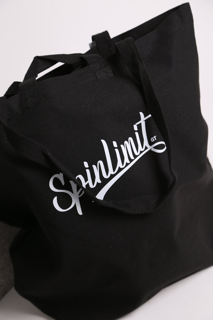 Spin LImit Baseball Tote Bag - Black - Spin Limit Boardshop