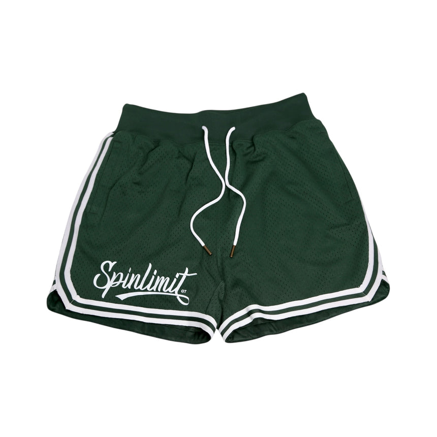 Spin Limit Bball Mesh Short - Forest Green - Spin Limit Boardshop