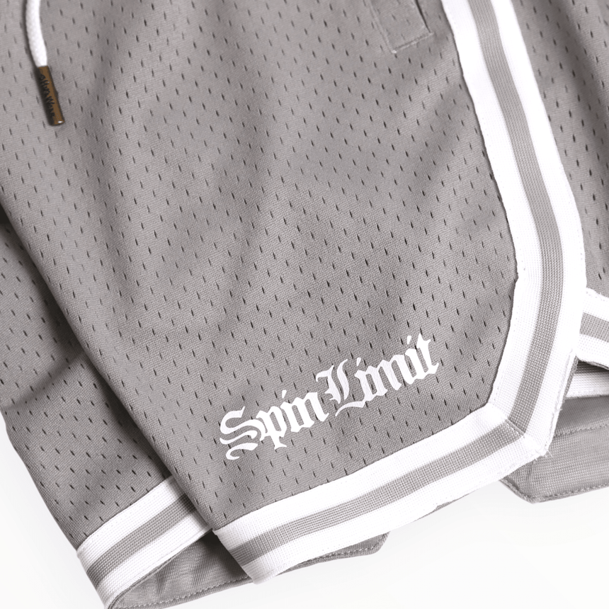 Spin Limit Bball Times Mesh Short - Grey - Spin Limit Boardshop