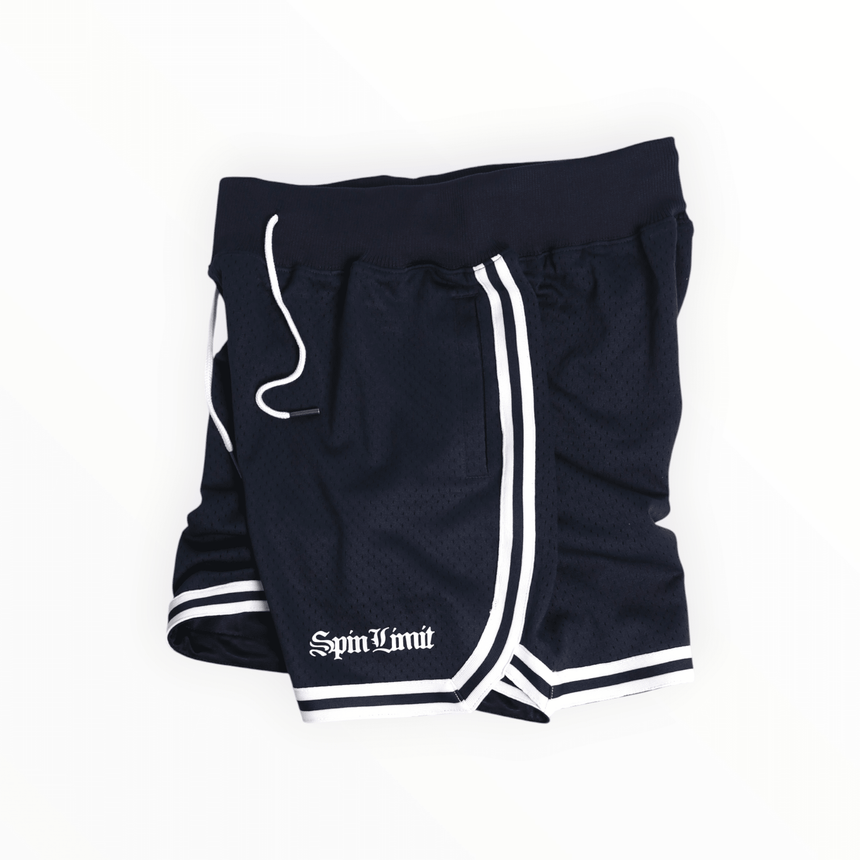 Spin Limit Bball Times Mesh Short - Navy - Spin Limit Boardshop