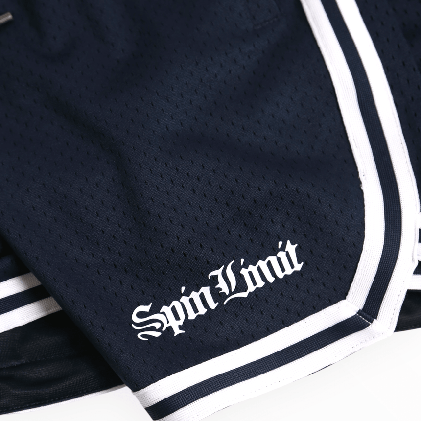 Spin Limit Bball Times Mesh Short - Navy - Spin Limit Boardshop