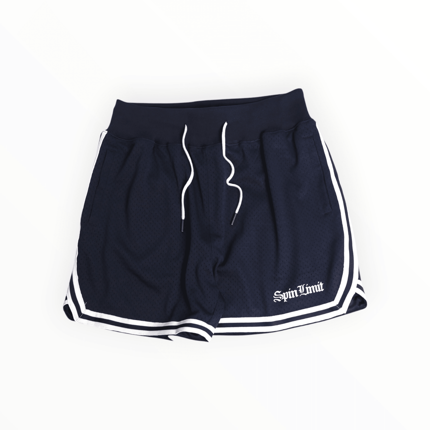 Spin Limit Bball Times Mesh Short - Navy - Spin Limit Boardshop