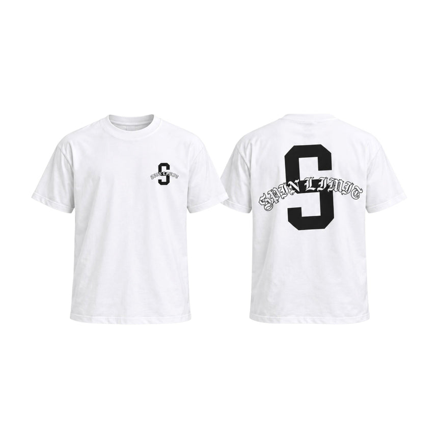 Spin Limit Big S Logo Tee - White - Spin Limit Boardshop
