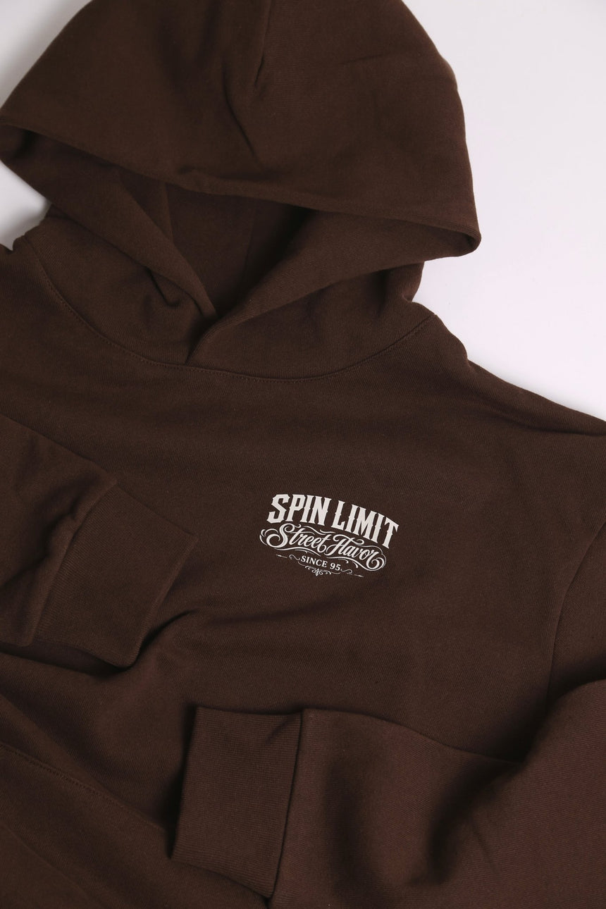 Spin Limit Carrera 2 Heavyweight Hoodie - Brown - Spin Limit Boardshop