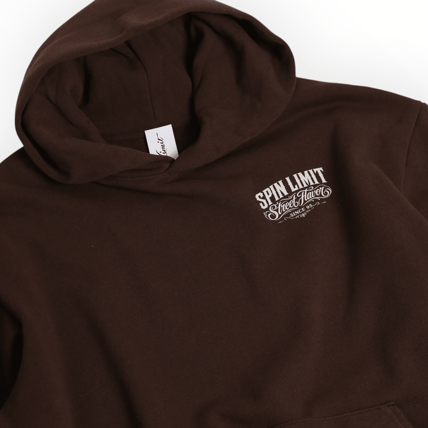 Spin Limit Carrera 2 Heavyweight Hoodie - Brown - Spin Limit Boardshop