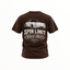 Spin Limit Carrera 2 Logo Heavyweight Tee - Brown - Spin Limit Boardshop