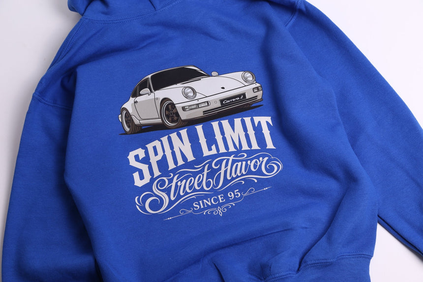 Spin Limit Carrera 2 Logo Hoodie Kid - Royal - Spin Limit Boardshop