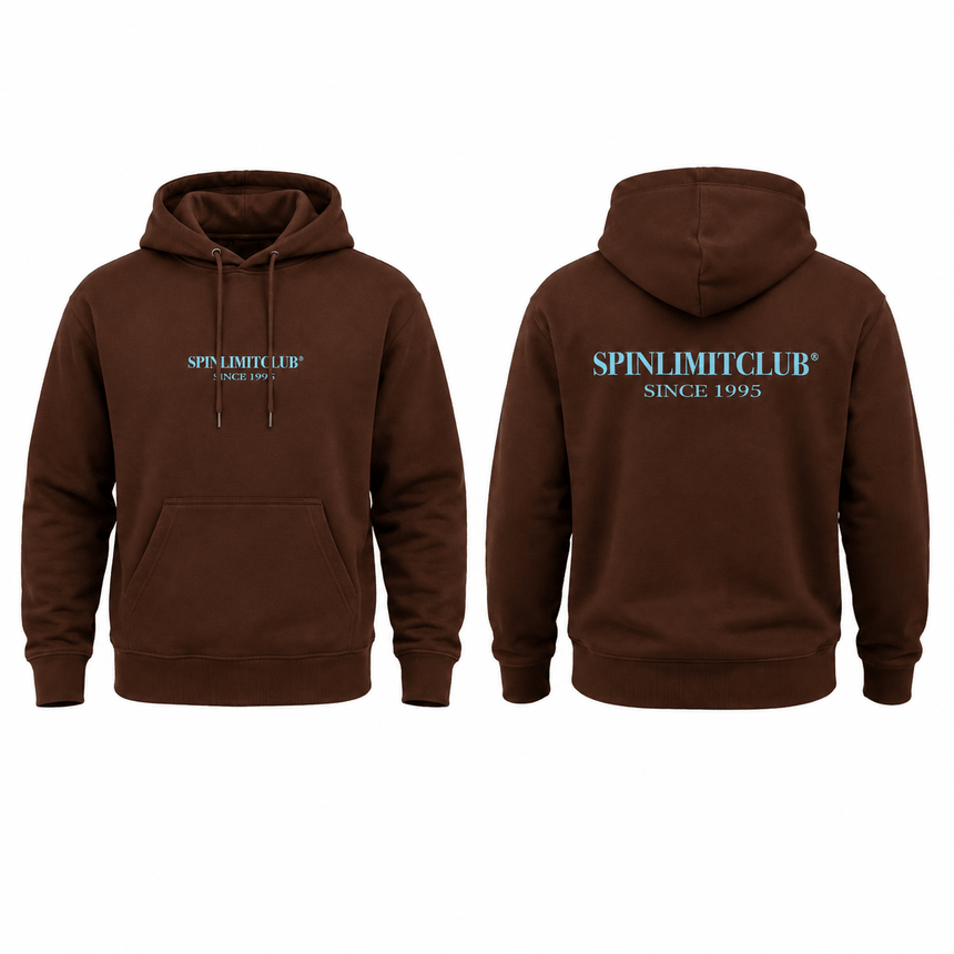 Spin Limit Club Hoodie - Brown - Spin Limit Boardshop