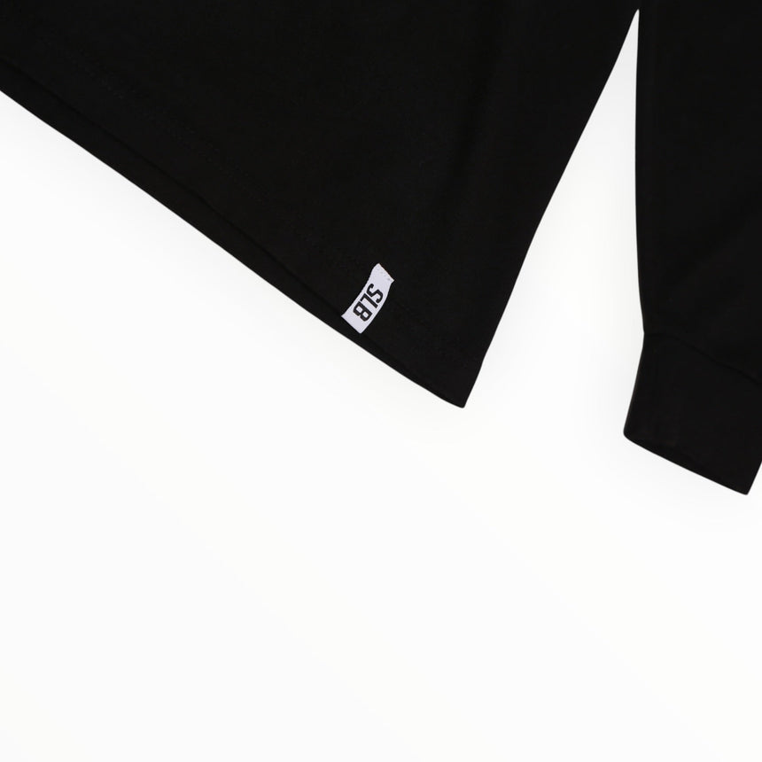 Spin Limit Club Premium Heavyweight Longsleeve - Black Charcoal - Spin Limit Boardshop
