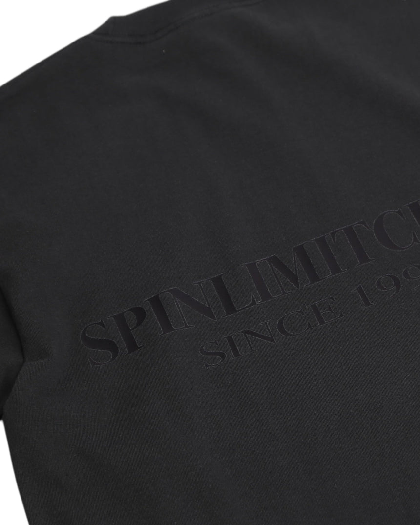 Spin Limit Club Premium Heavyweight Tee - Charcoal - Spin Limit Boardshop