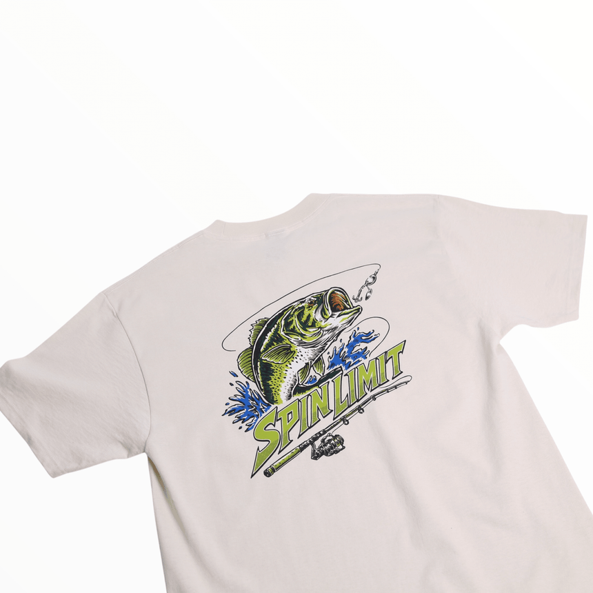 Spin Limit Fishing Tee - Beige - Spin Limit Boardshop