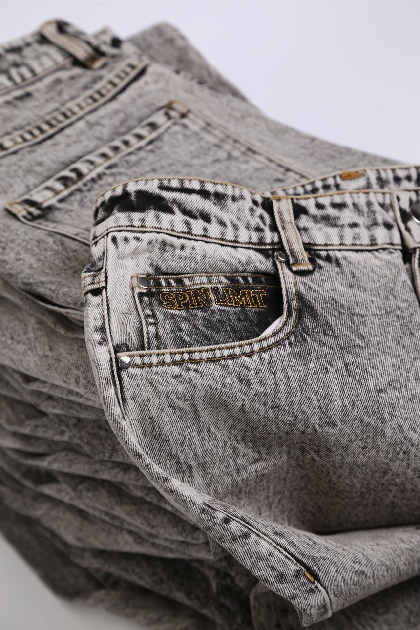 Spin Limit Fraktur Baggy Pants - Acid Wash - Spin Limit Boardshop