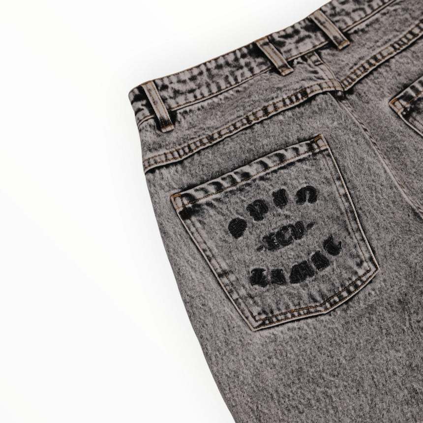 Spin Limit Fraktur Baggy Short - Acid Wash - Spin Limit Boardshop
