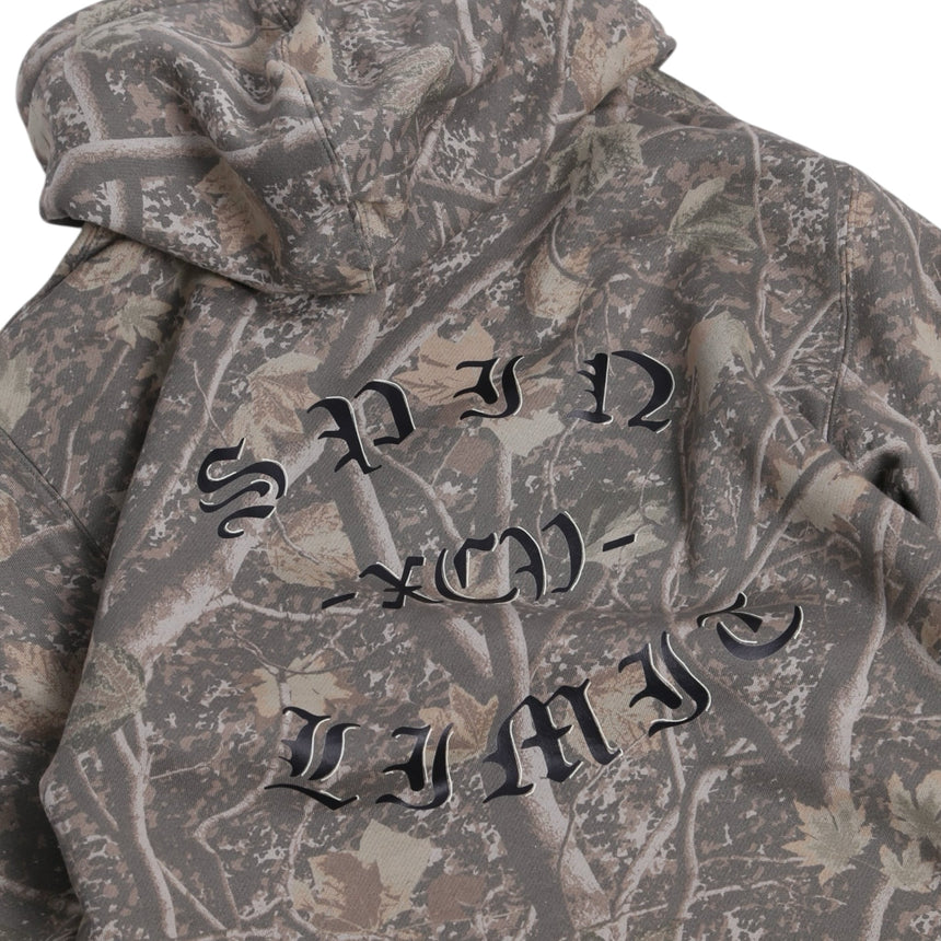 Spin Limit Fraktur Logo Hoodie - Camo - Spin Limit Boardshop