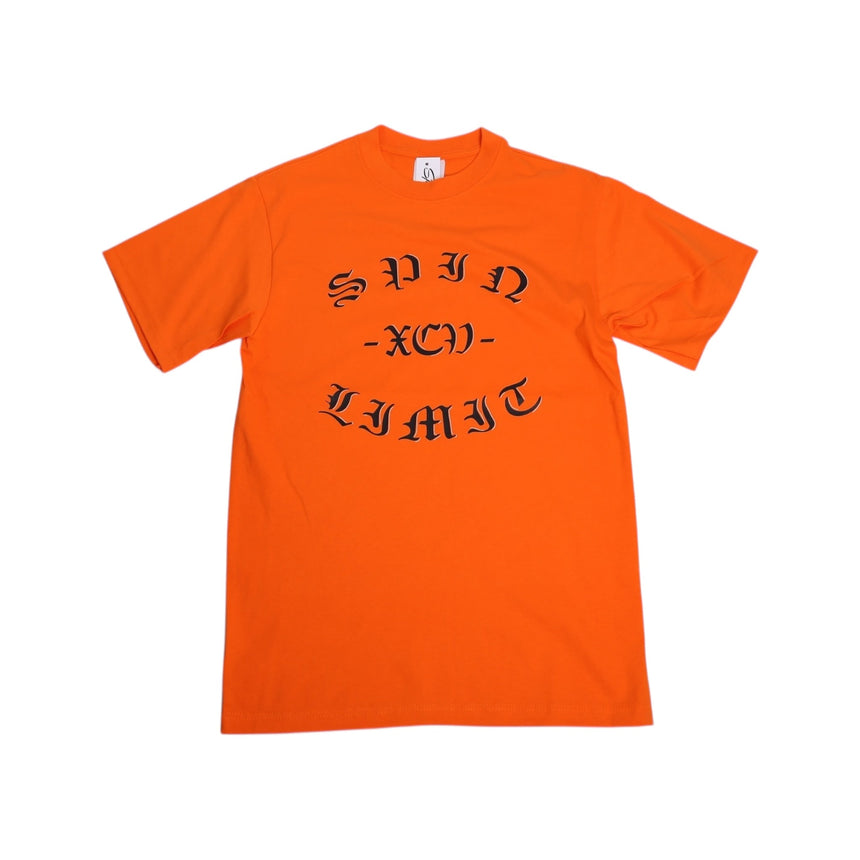 Spin Limit Fraktur Logo - Orange - Spin Limit Boardshop