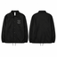 Spin Limit Fraktur Logo Rain Jacket - Noir - Spin Limit Boardshop