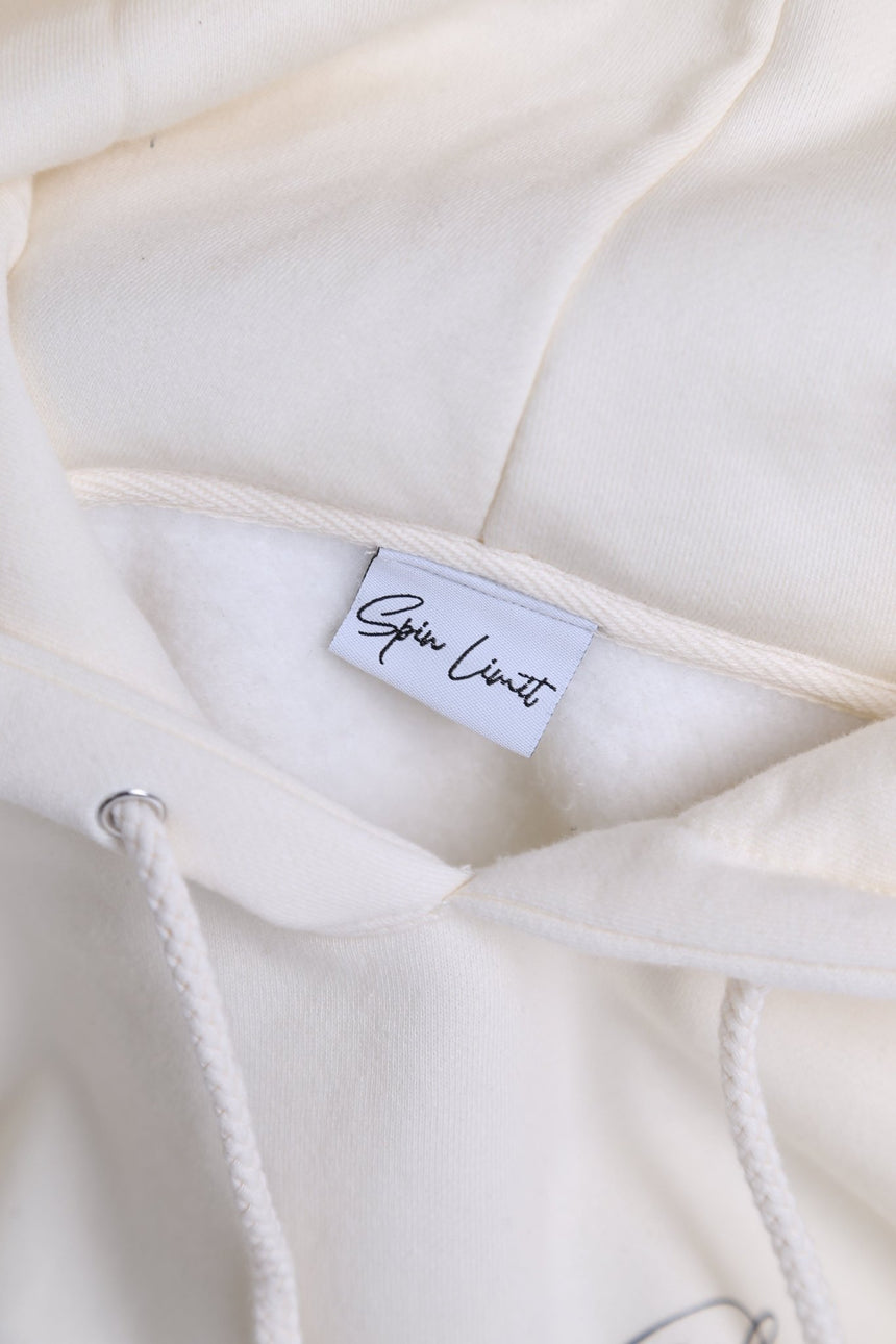 Spin Limit Manuscrit Hoodie - Off White - Spin Limit Boardshop