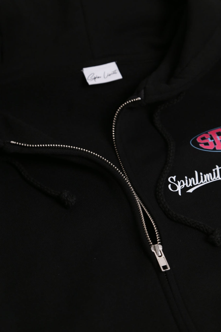Spin Limit MLB Zip Hoodie - Black Silver - Spin Limit Boardshop