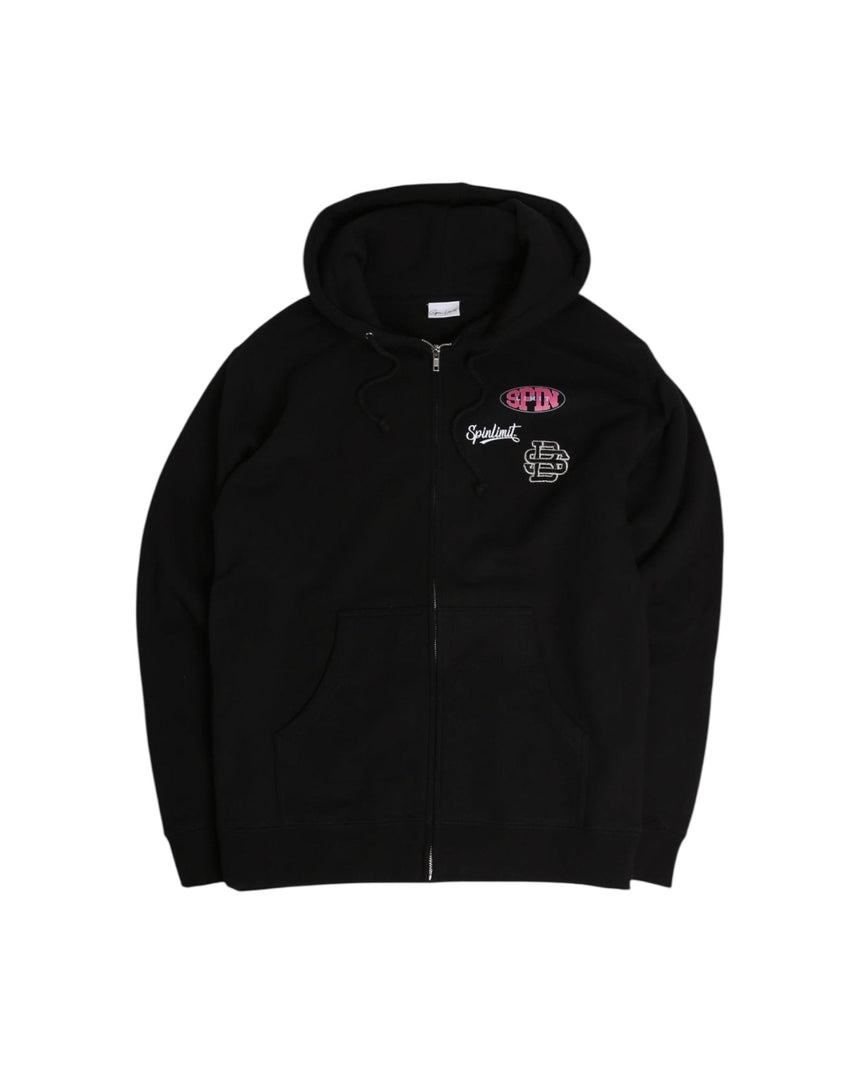Spin Limit MLB Zip Hoodie - Black Silver - Spin Limit Boardshop