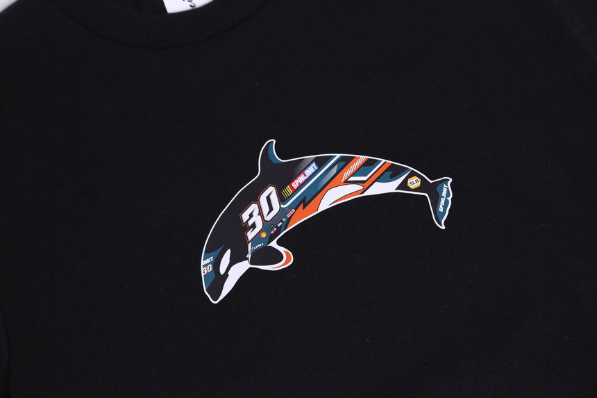 Spin Limit Nascar Orca Tee - Black - Spin Limit Boardshop