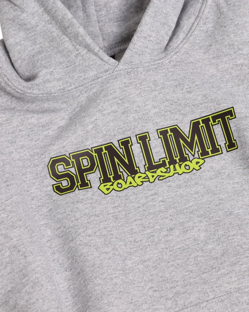 Spin Limit OG Logo Hoodie Kid - Heather Grey - Spin Limit Boardshop