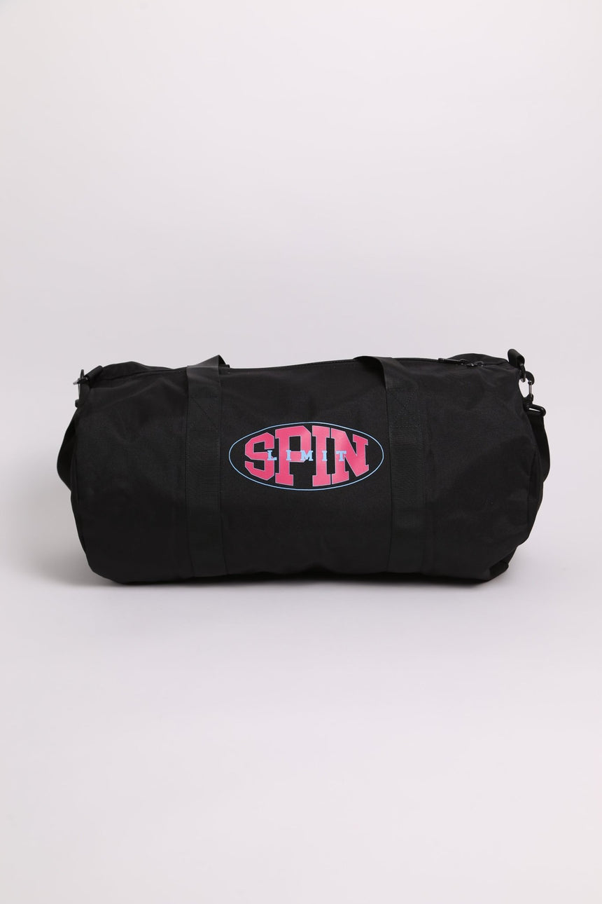 Spin Limit Oval Logo Duffle Bag - Black - Spin Limit Boardshop