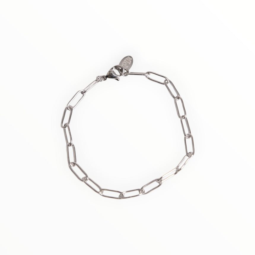 Spin Limit Paper Clip Bracelet - Silver - Spin Limit Boardshop