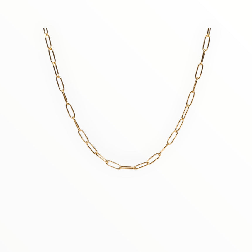 Spin Limit Paper Clip Chain - Gold - Spin Limit Boardshop