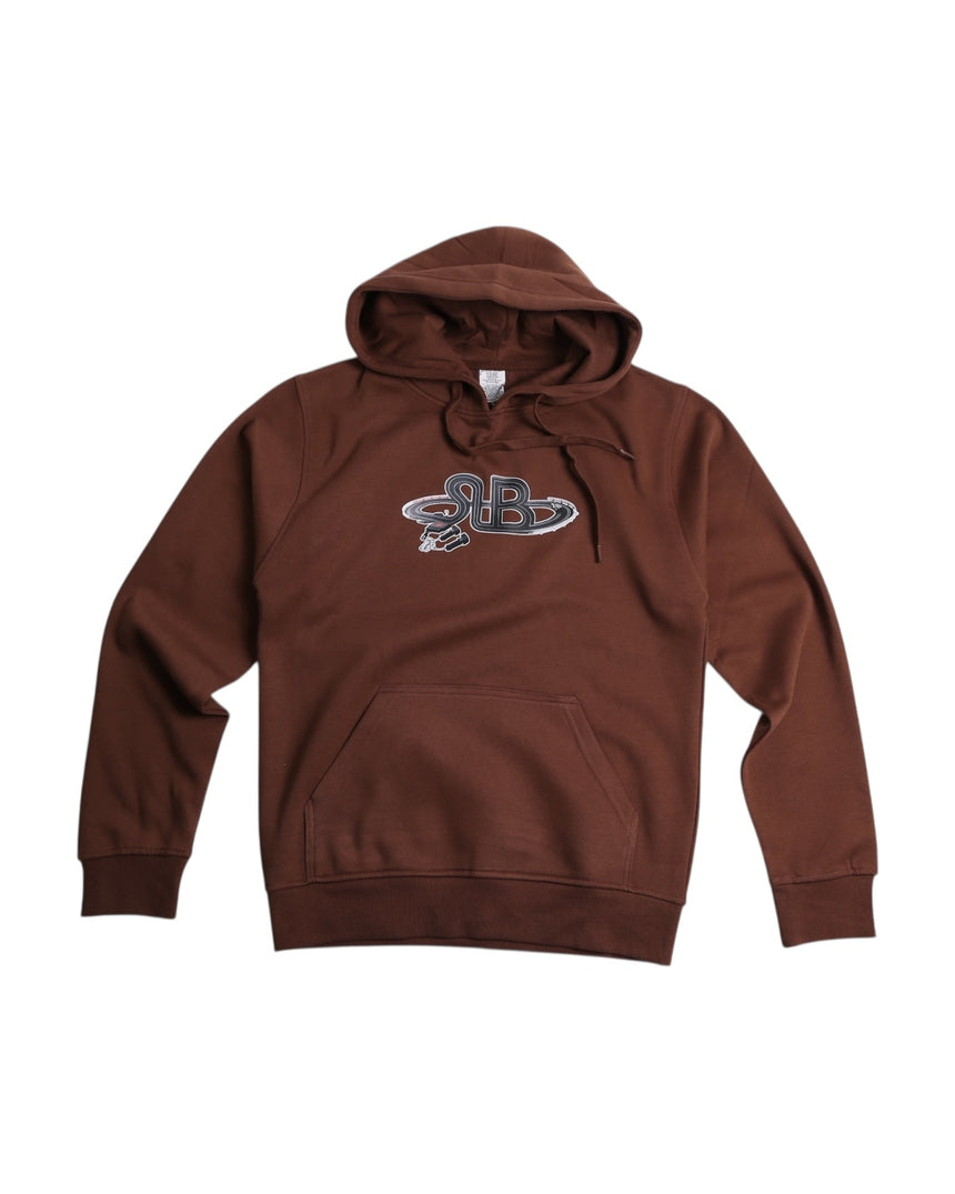 Spin Limit Race Track Logo Hoodie - Brown - Spin Limit Boardshop