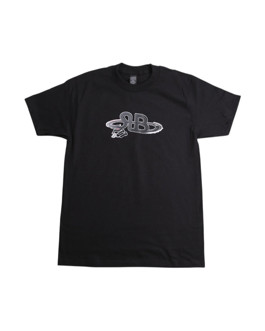 Spin Limit Race Track Logo Tee - Black - Spin Limit Boardshop