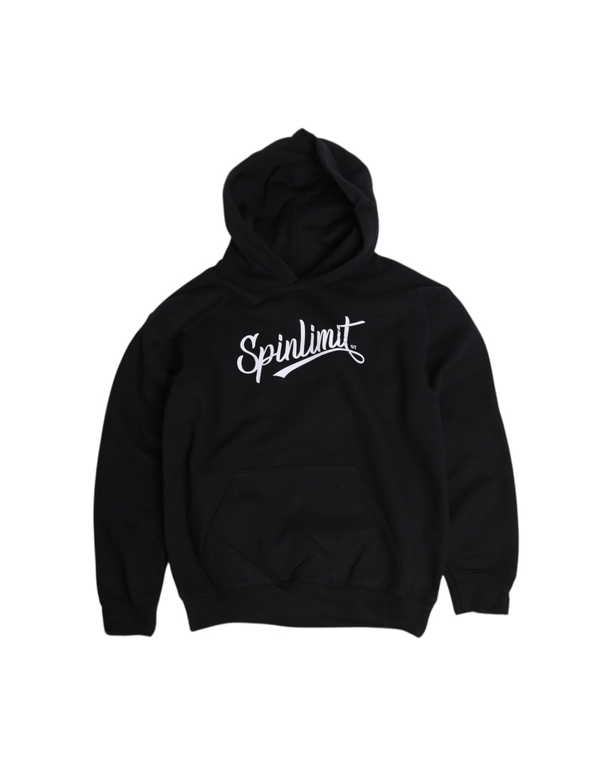 Spin Limit Signature Logo Hoodie Kid - Black - Spin Limit Boardshop
